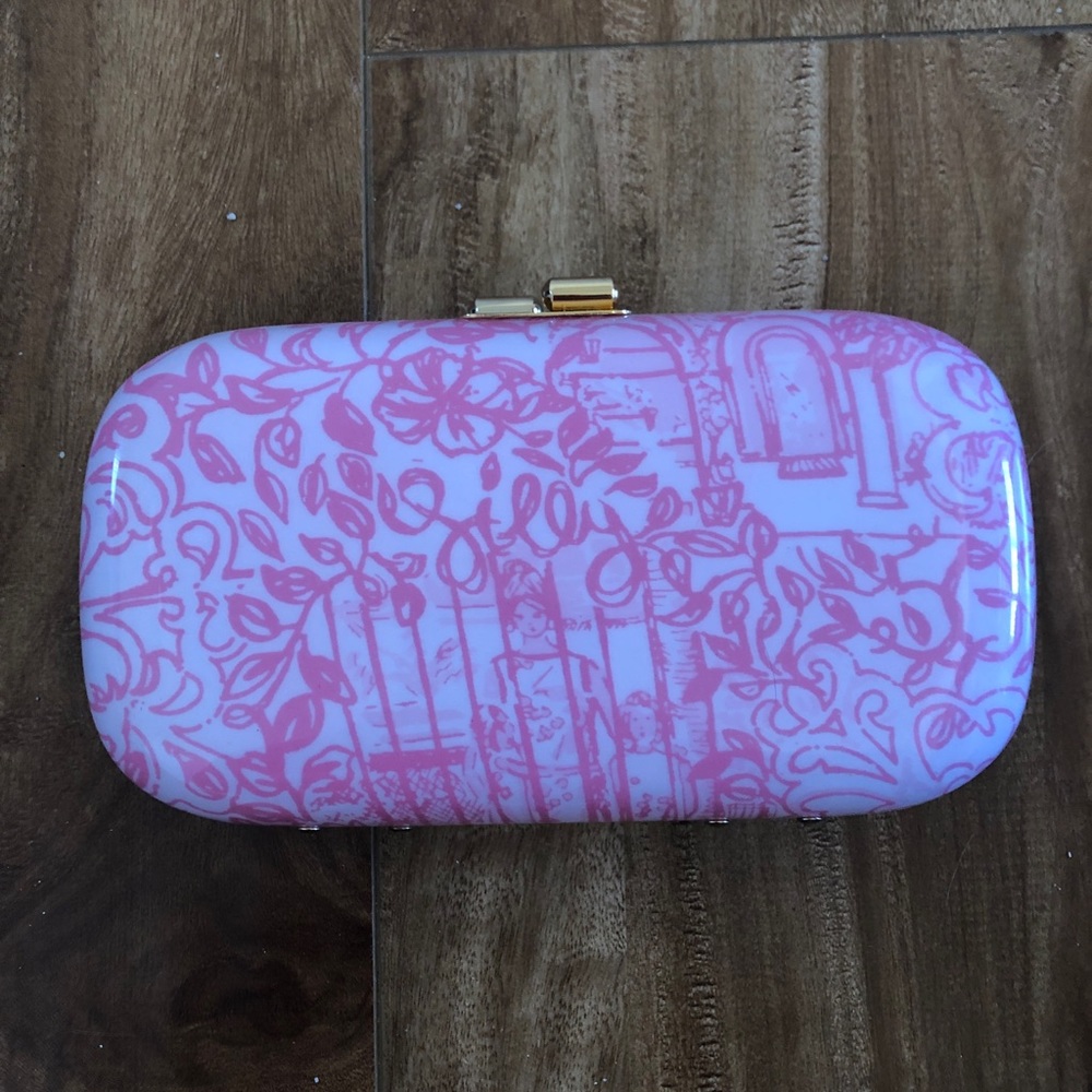 Pink Hardshell Lilly Pulitzer Clutch